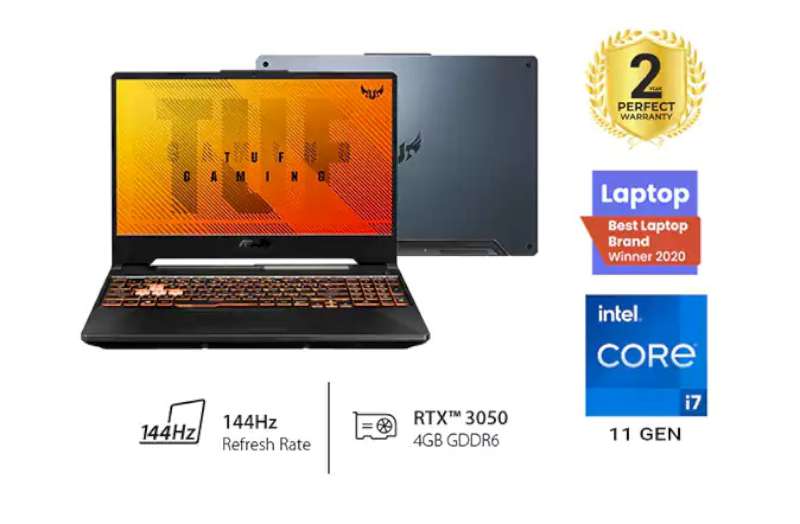 لپ تاپ گیمینگ ایسوس مدل ASUS TUF Gaming FX706HC i7 16GB 512SSD 4GB